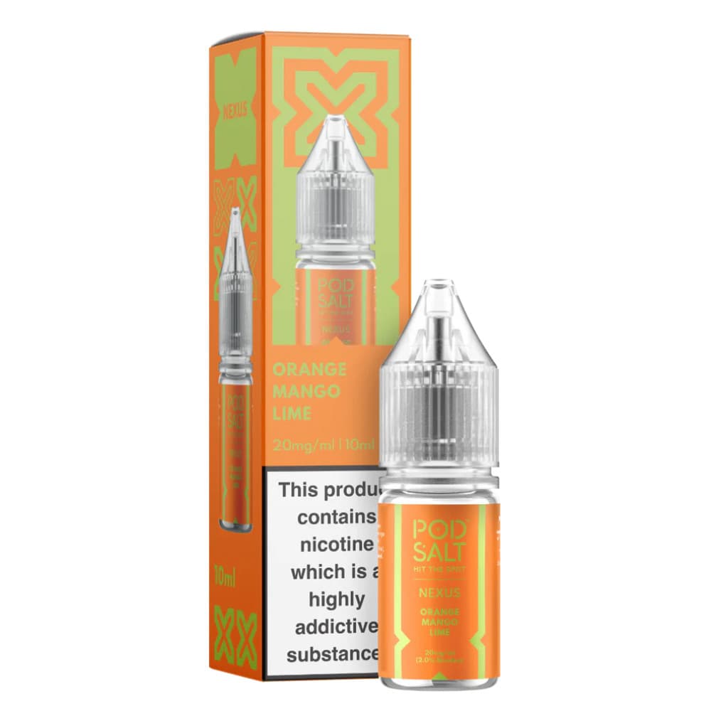  Orange Mango Lime / 10mg Pod Salt Nexus e liquids 10ml