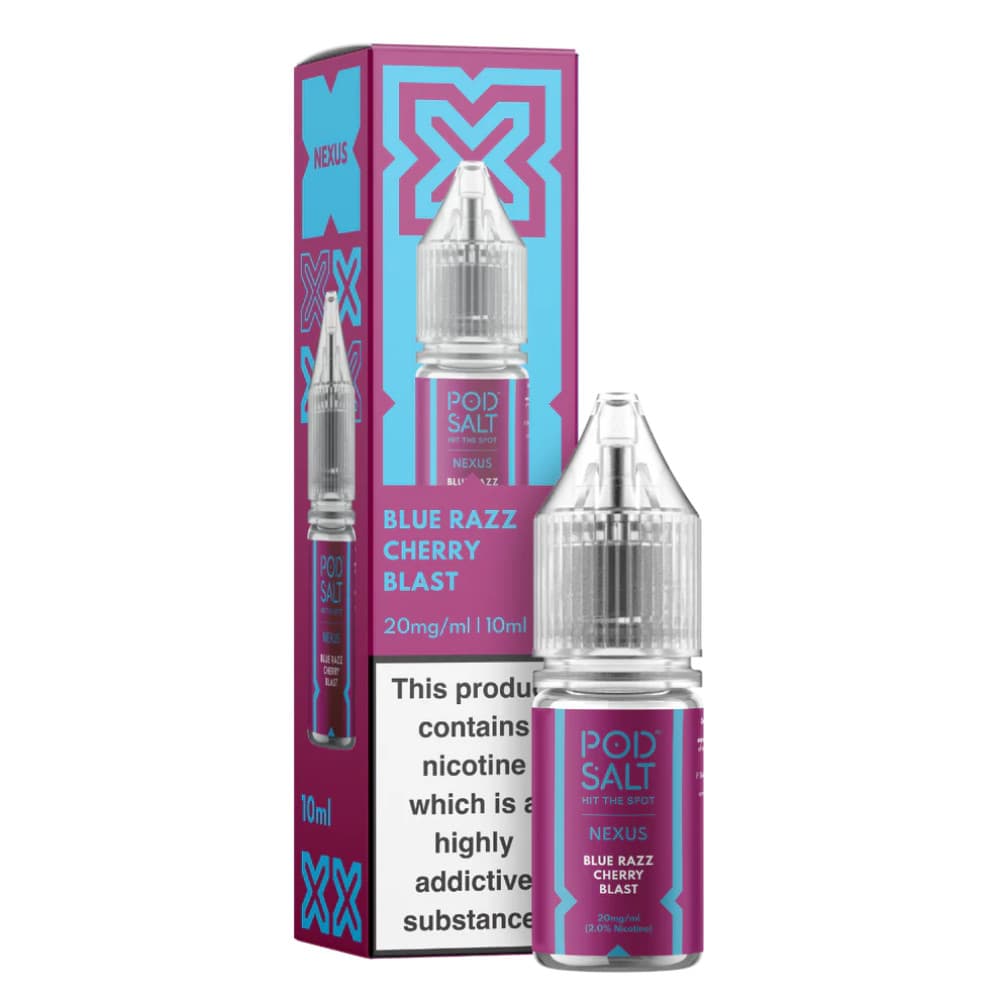  Blue Razz Cherry Blast / 20mg Pod Salt Nexus e liquids 10ml