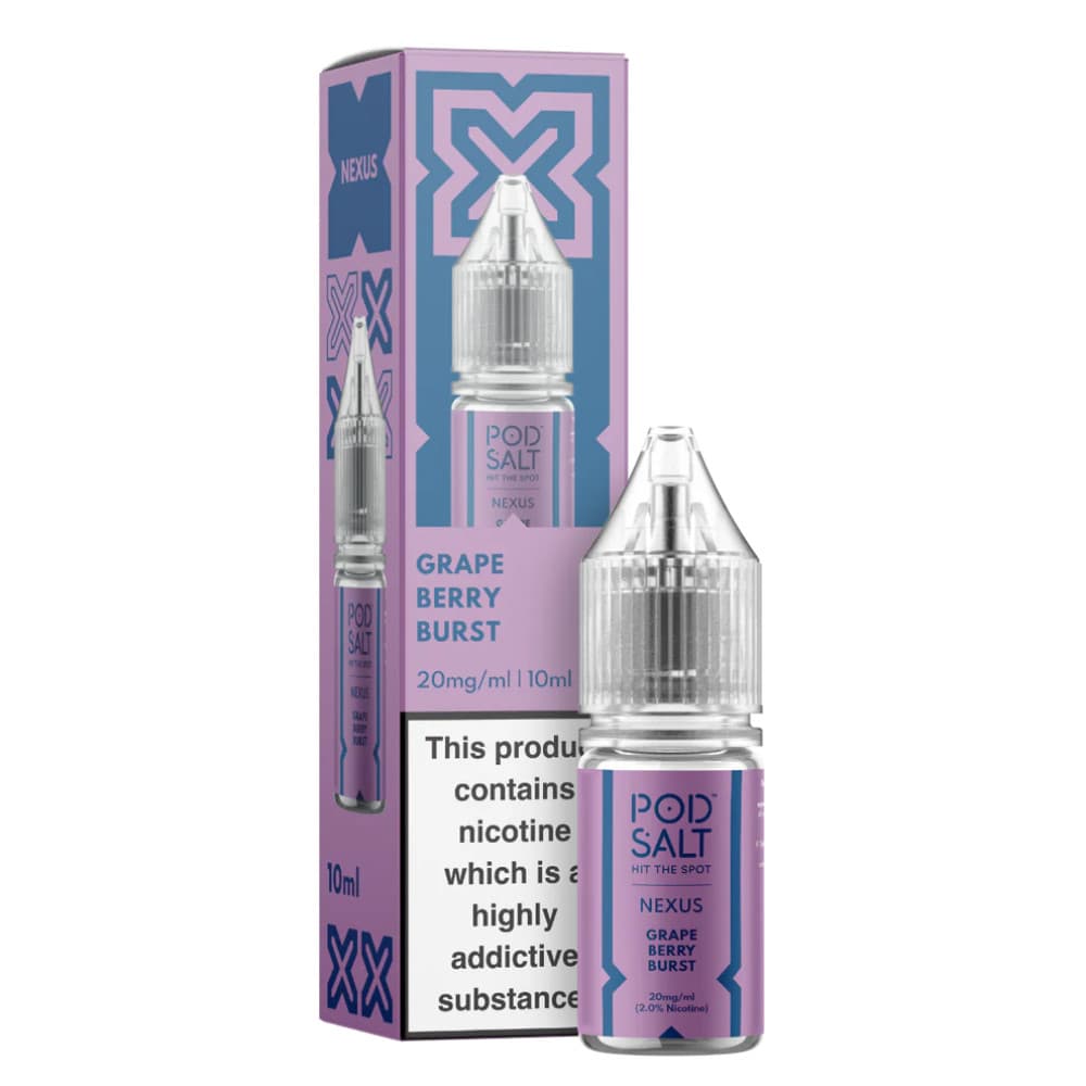  Grape Berry Burst / 20mg Pod Salt Nexus e liquids 10ml