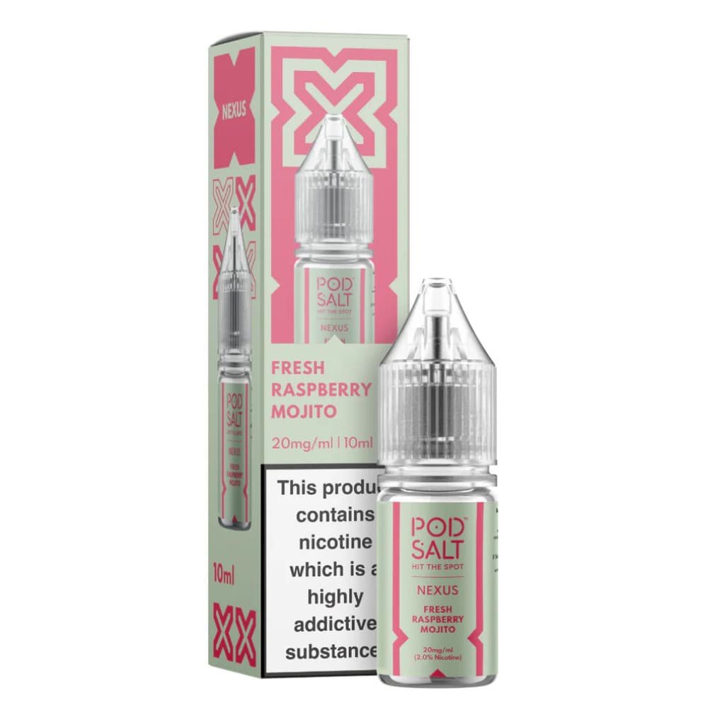  Fresh Raspberry Mojito / 10mg Pod Salt Nexus e liquids 10ml