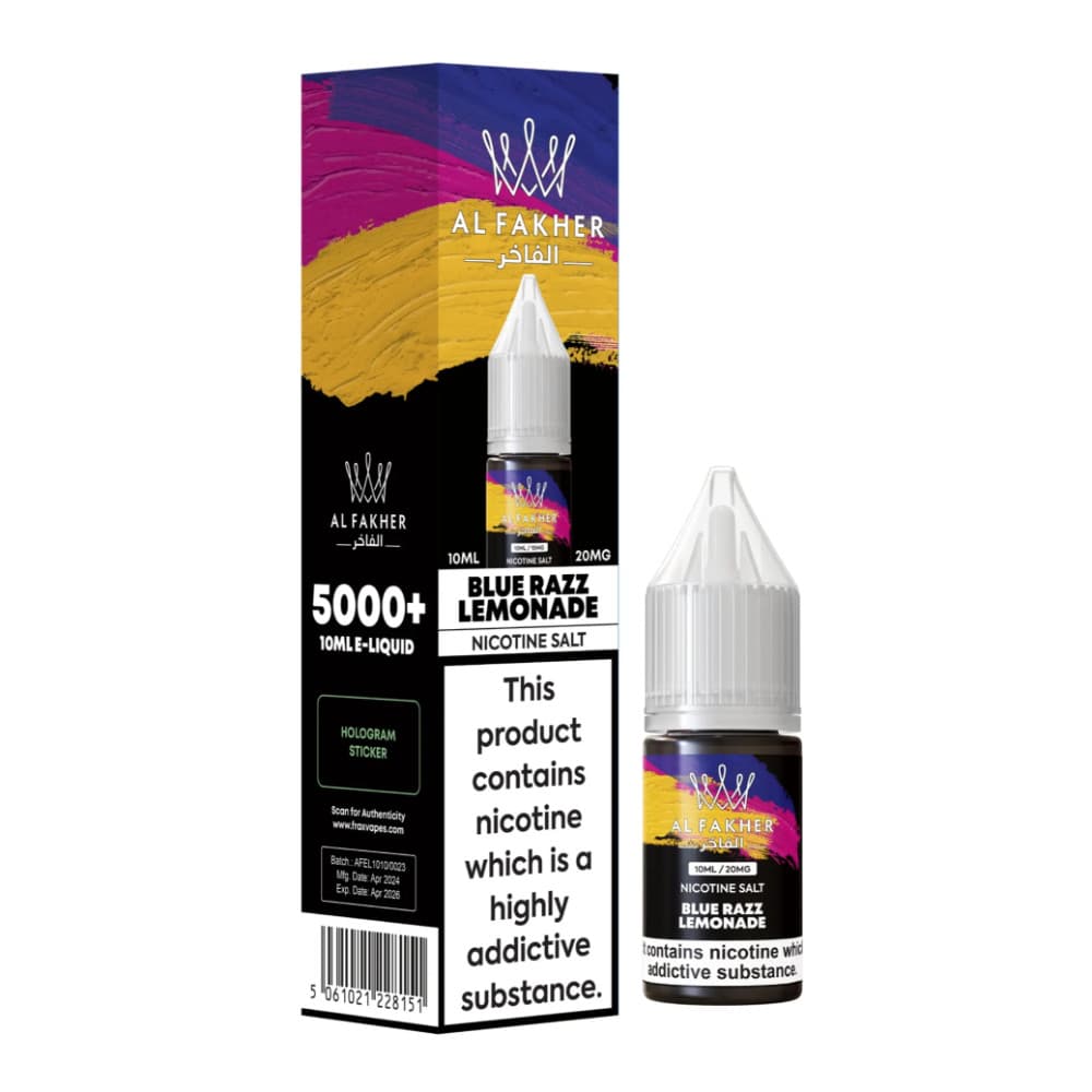  Blue Razz Lemonade / 10mg Al Fakher Nic Salts e liquids 10ml