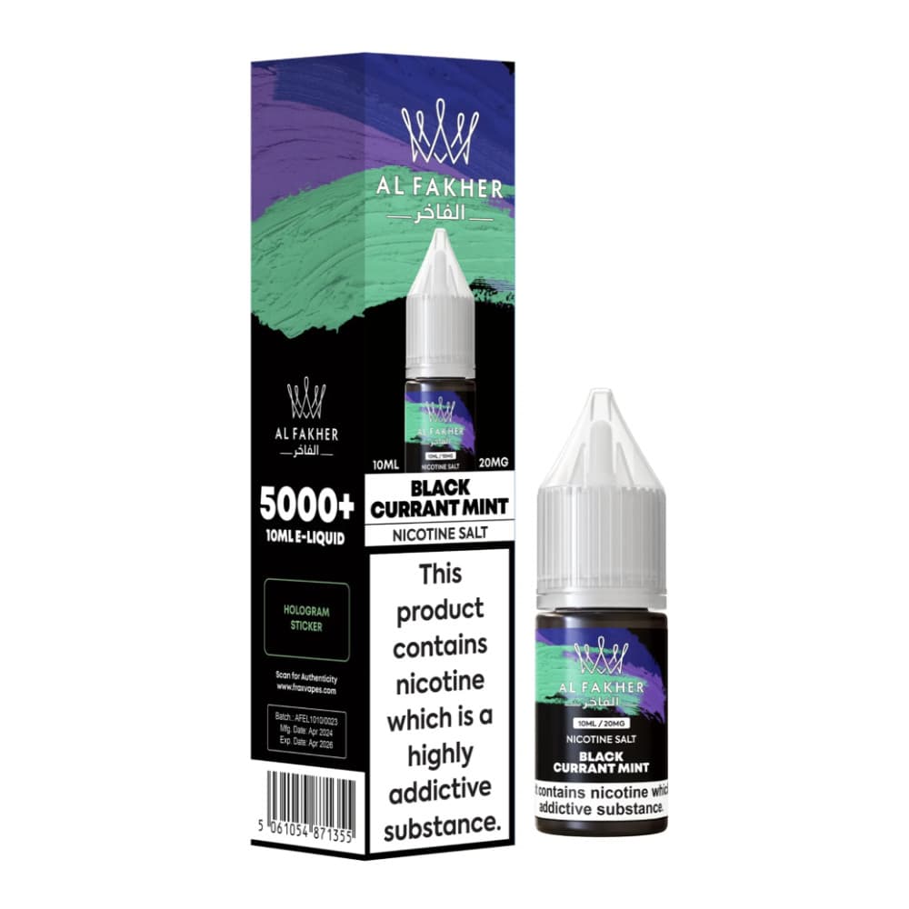  Blackcurrant Mint / 20mg Al Fakher Nic Salts e liquids 10ml