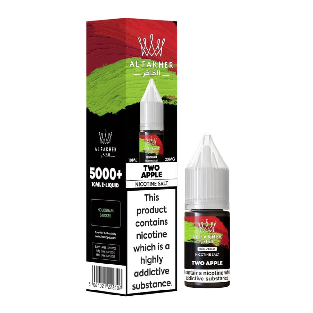  Two Apple / 10mg Al Fakher Nic Salts e liquids 10ml