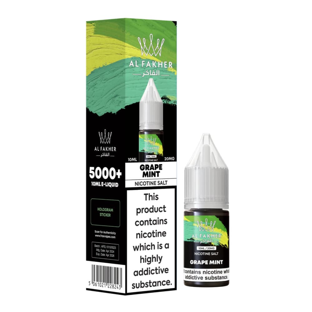  Grape Mint / 10mg Al Fakher Nic Salts e liquids 10ml