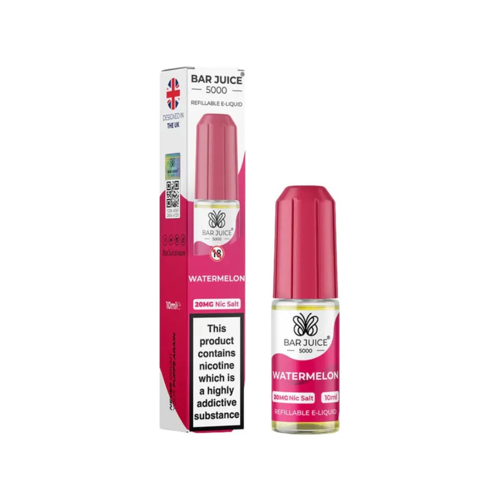  Watermelon / 10mg Bar Juice Nic Salts E-Liquids 10ml