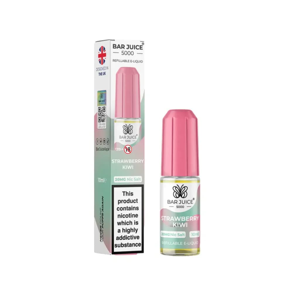 Strawberry Kiwi / 10mg Bar Juice Nic Salts E-Liquids 10ml