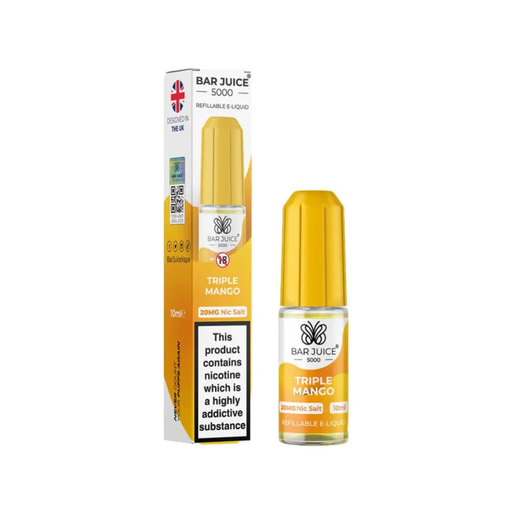  Triple Mango / 10mg Bar Juice Nic Salts E-Liquids 10ml