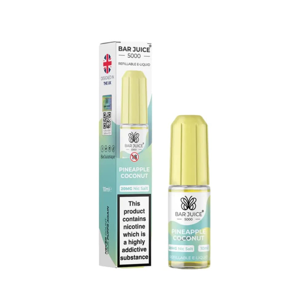  Pineapple Coconut / 10mg Bar Juice Nic Salts E-Liquids 10ml