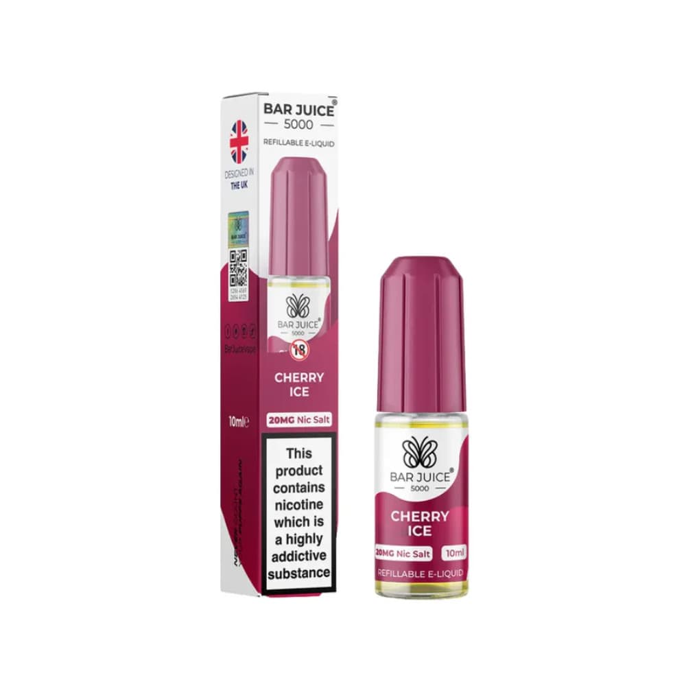  Cherry Ice / 10mg Bar Juice Nic Salts E-Liquids 10ml