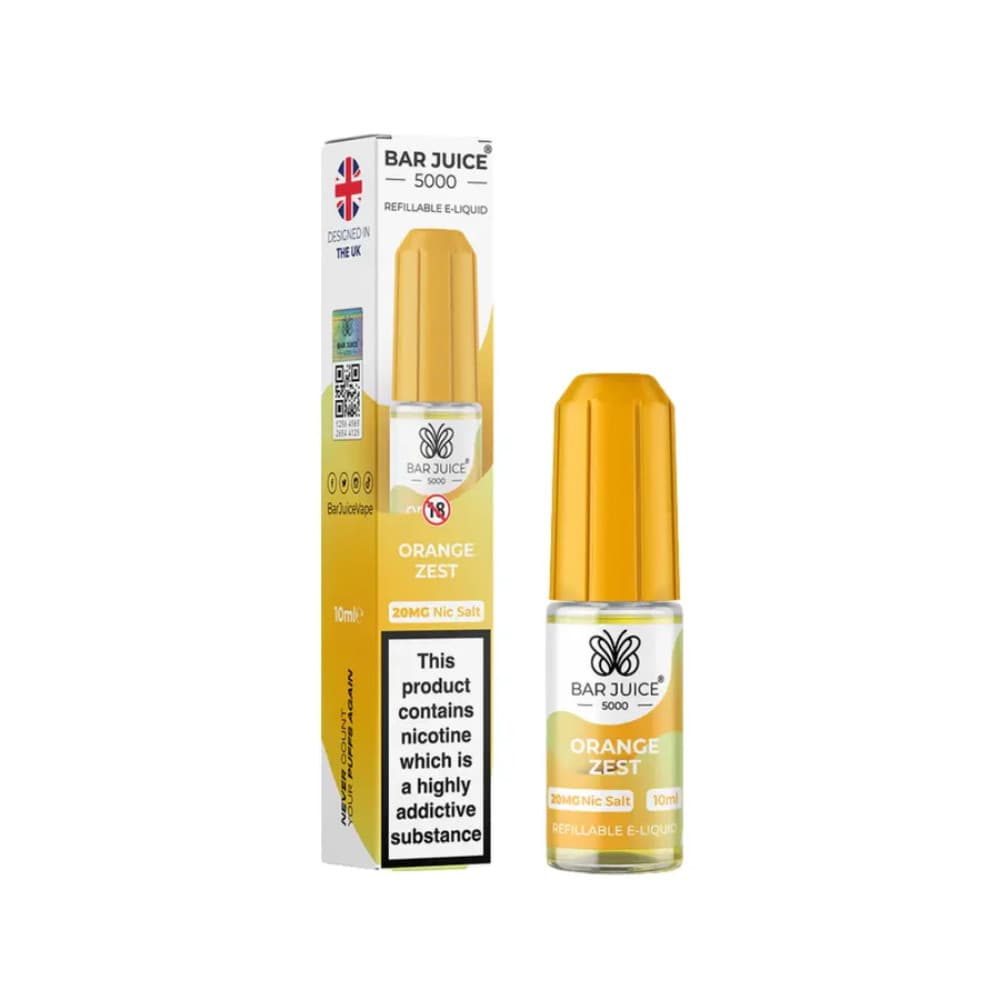  Orange Zest / 10mg Bar Juice Nic Salts E-Liquids 10ml