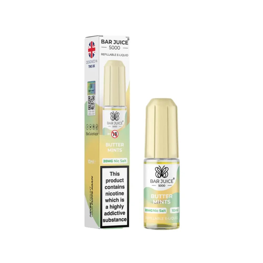  Butter Mints / 10mg Bar Juice Nic Salts E-Liquids 10ml