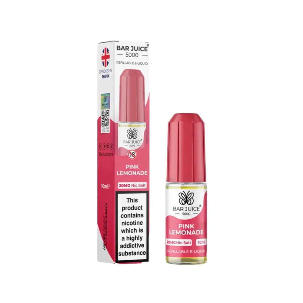  Pink Lemonade / 20mg Bar Juice Nic Salts E-Liquids 10ml