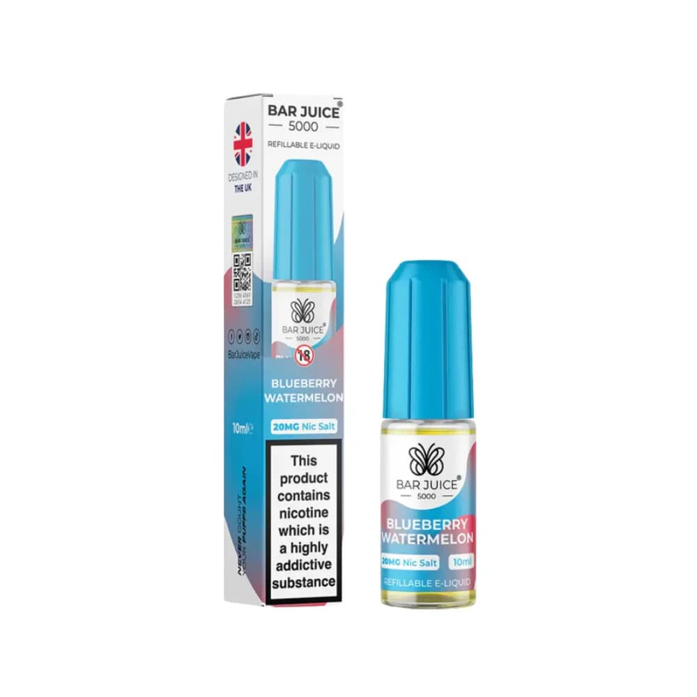  Blueberry Watermelon / 20mg Bar Juice Nic Salts E-Liquids 10ml