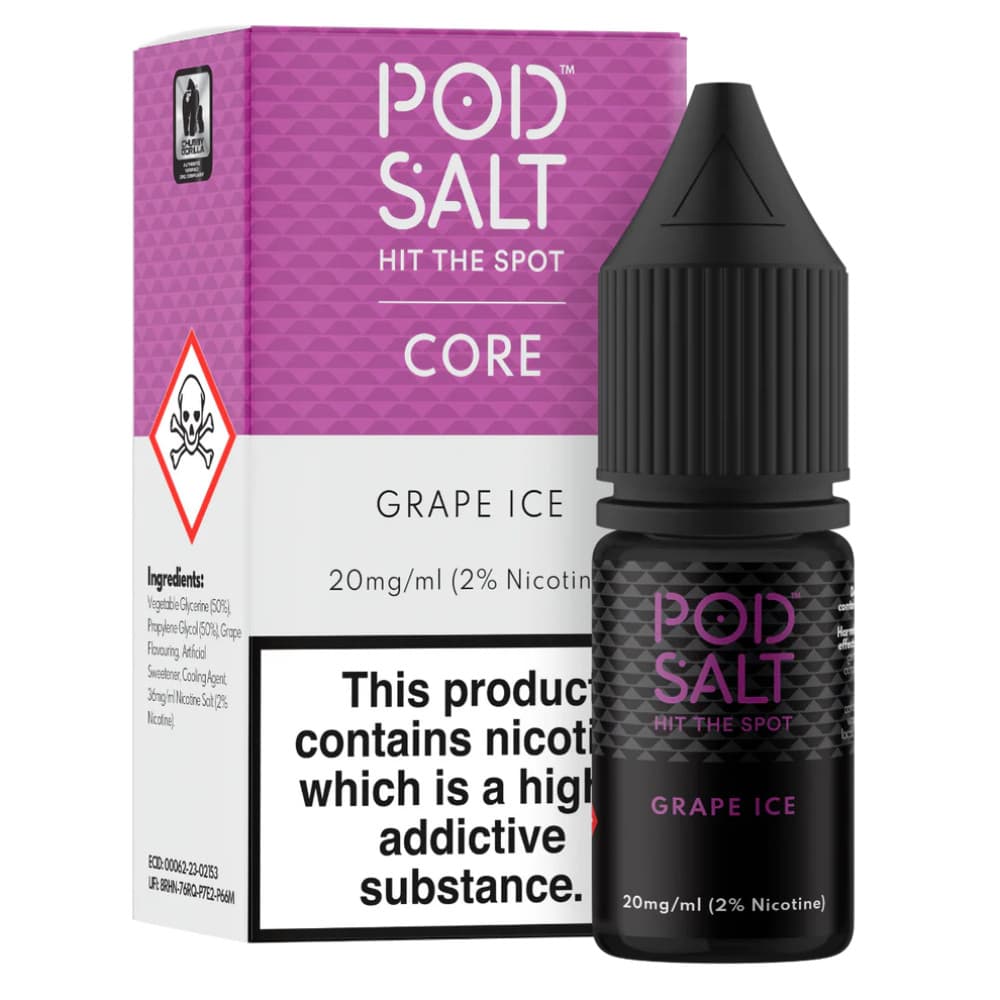  Grape Ice / 11mg Pod Salt Core Nic Salts e liquids 10ml