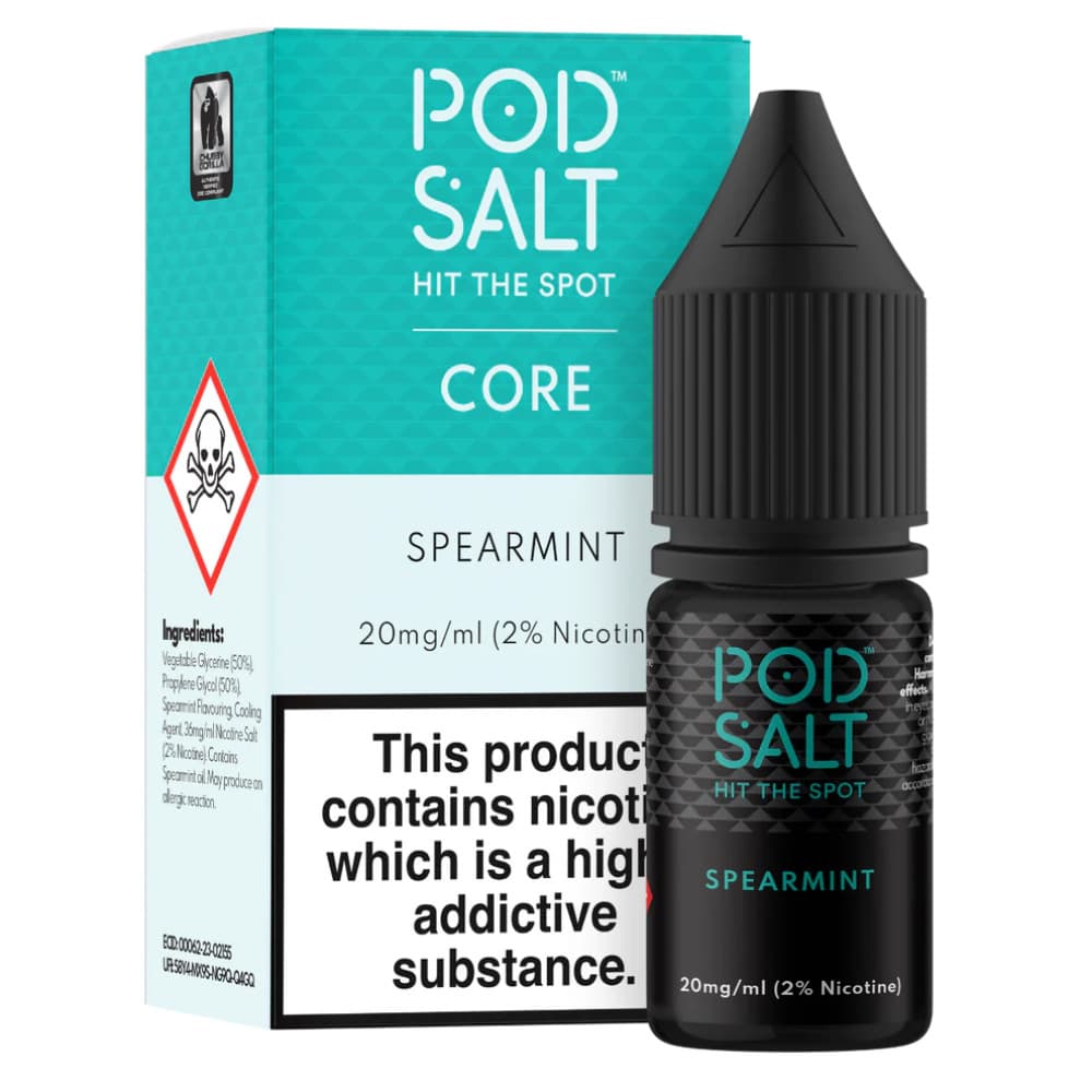  Spearmint / 20mg Pod Salt Core Nic Salts e liquids 10ml