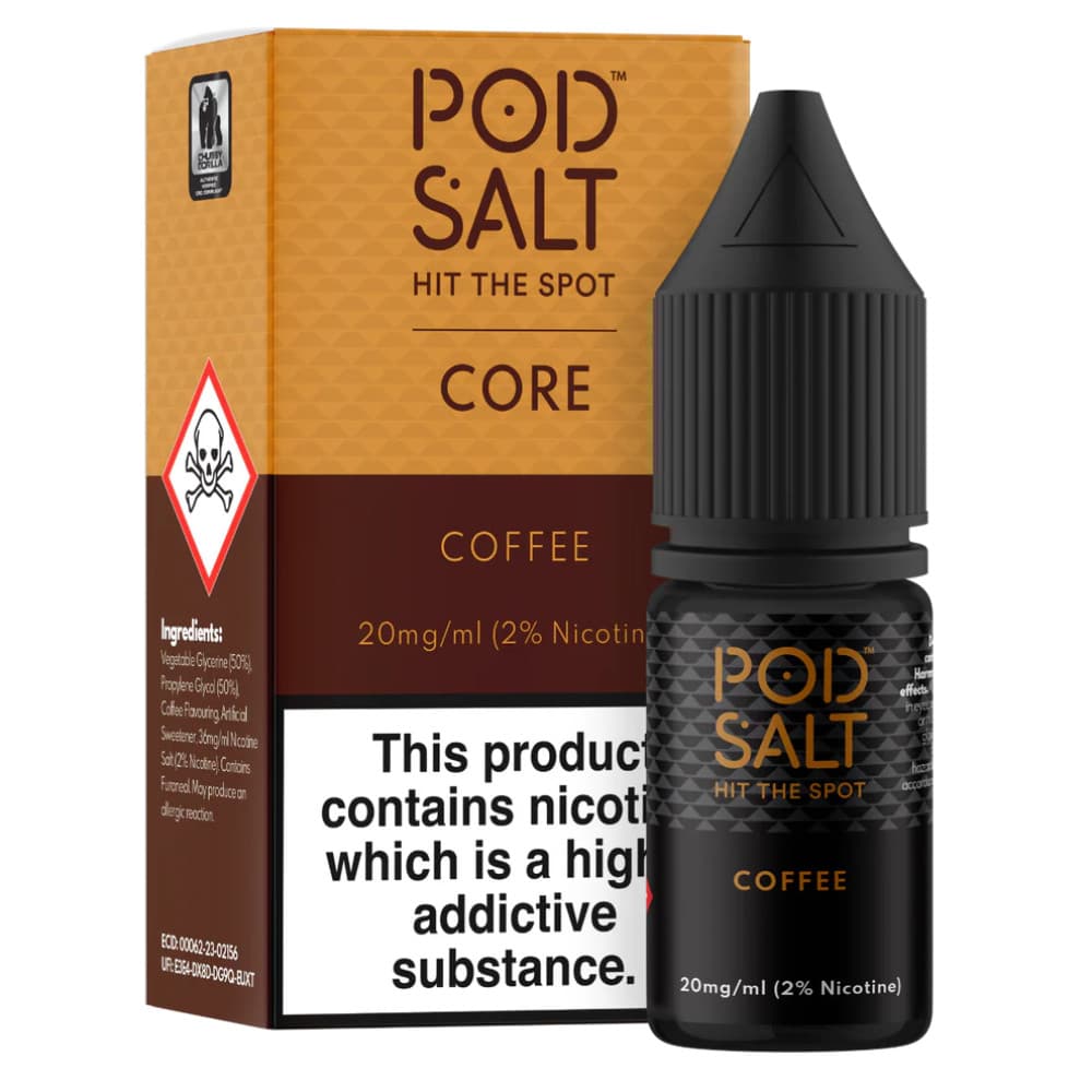  Coffee / 20mg Pod Salt Core Nic Salts e liquids 10ml