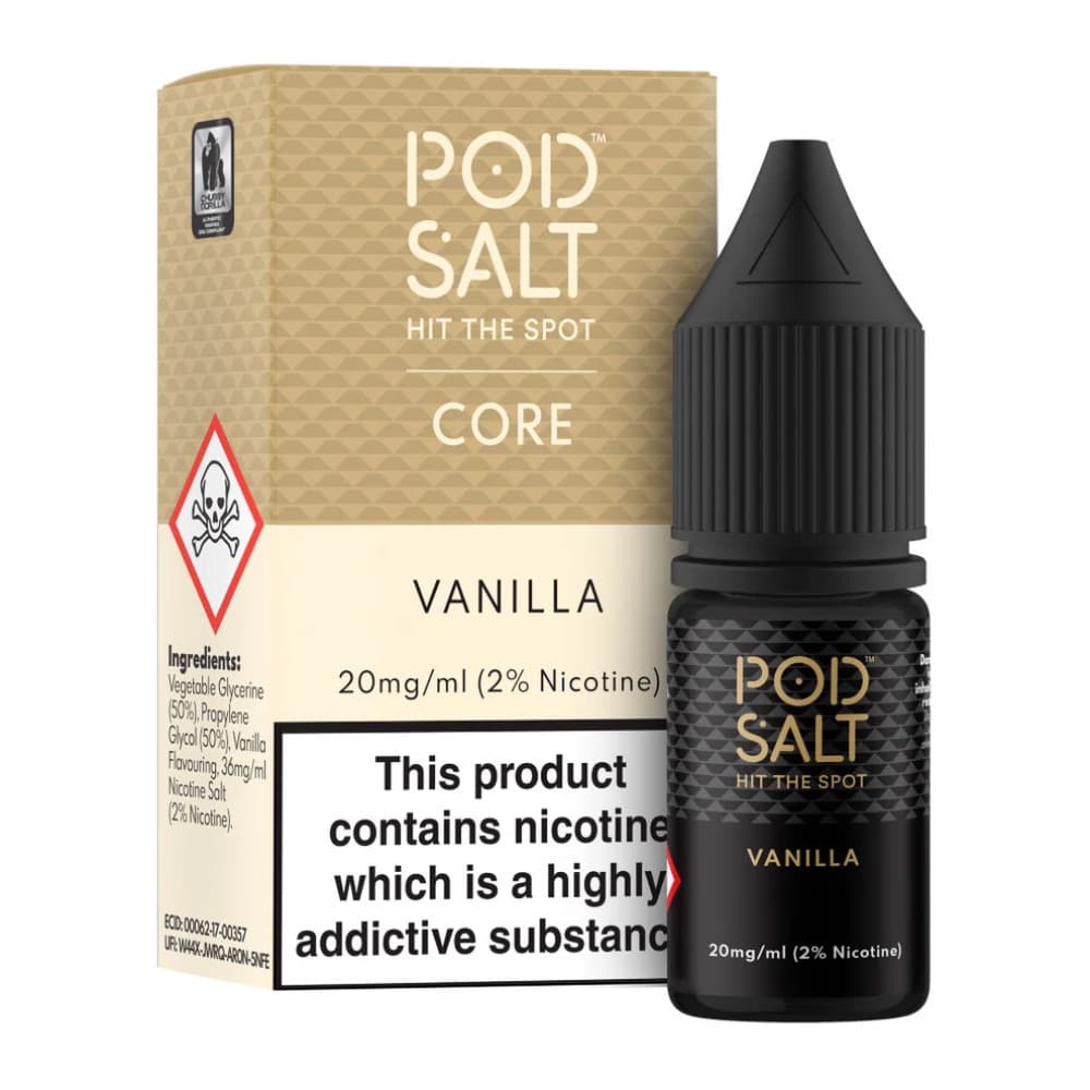  Vanilla / 20mg Pod Salt Core Nic Salts e liquids 10ml