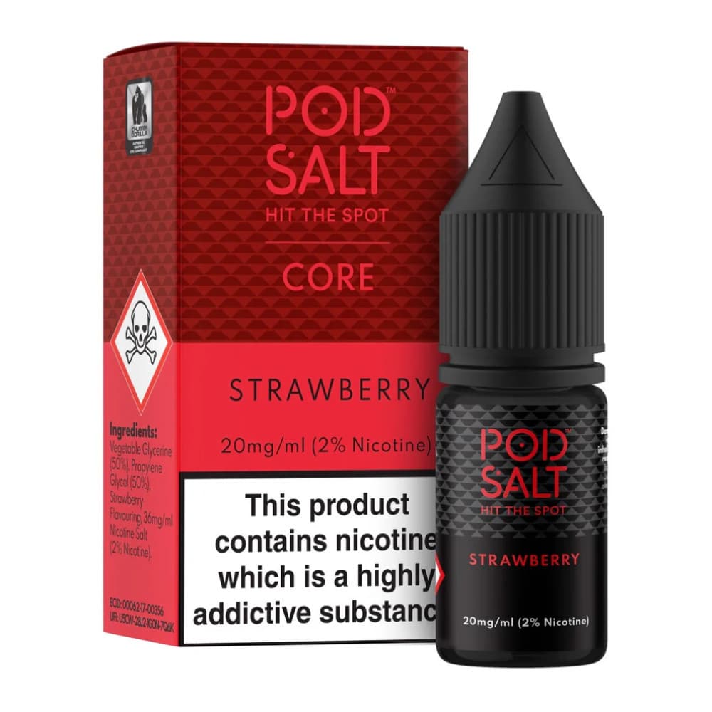  Strawberry / 11mg Pod Salt Core Nic Salts e liquids 10ml