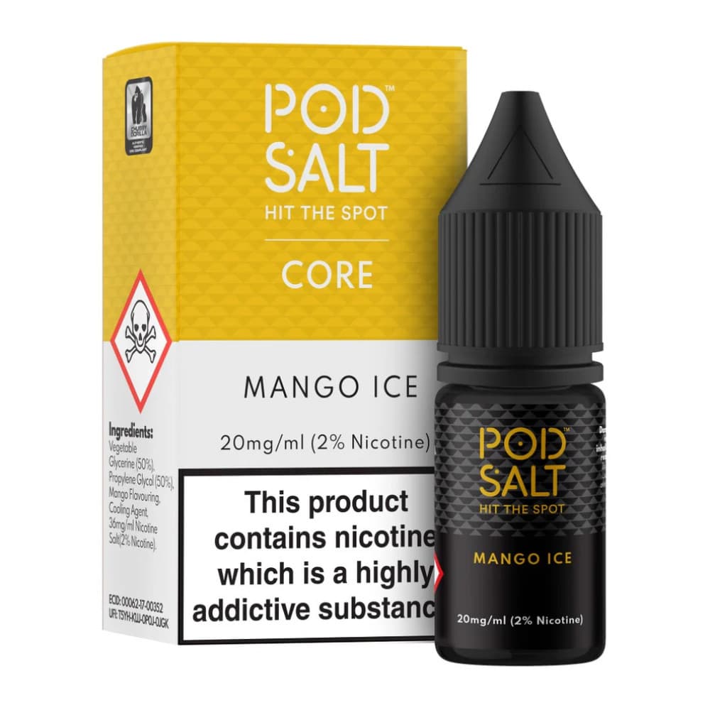  Mango Ice / 20mg Pod Salt Core Nic Salts e liquids 10ml