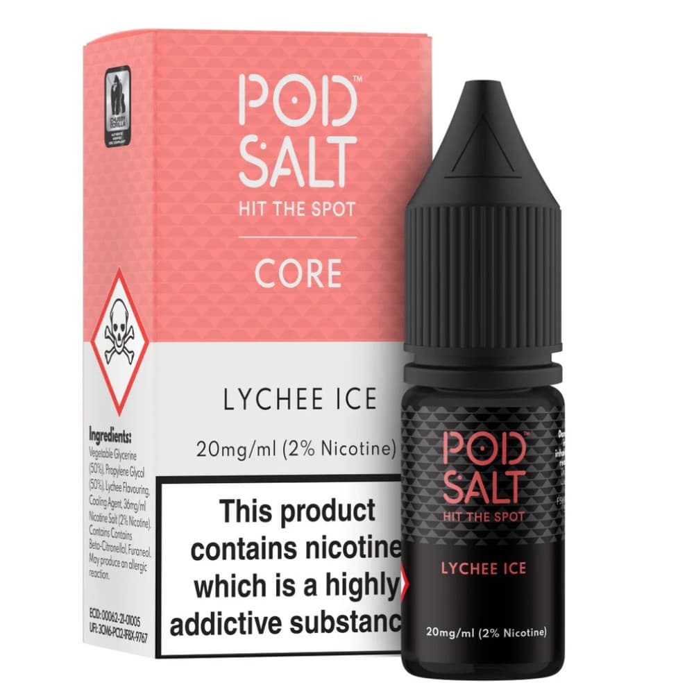  Lychee Ice / 11mg Pod Salt Core Nic Salts e liquids 10ml
