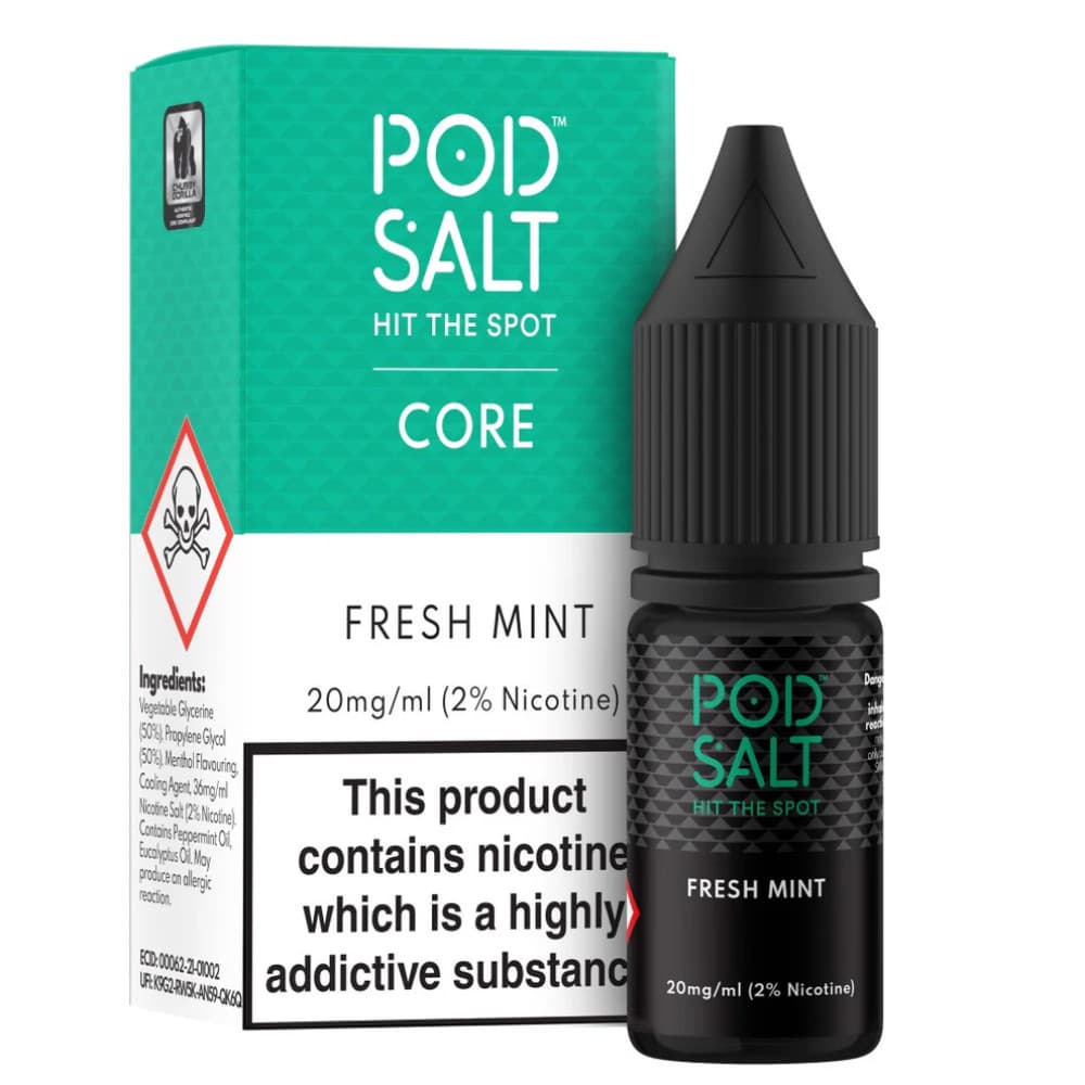  Fresh Mint / 20mg Pod Salt Core Nic Salts e liquids 10ml