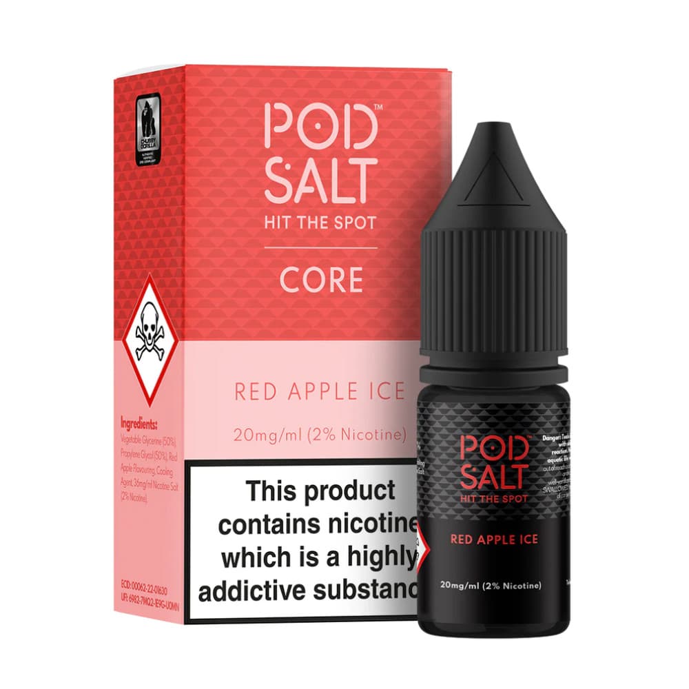  Red Apple Ice / 20mg Pod Salt Core Nic Salts e liquids 10ml