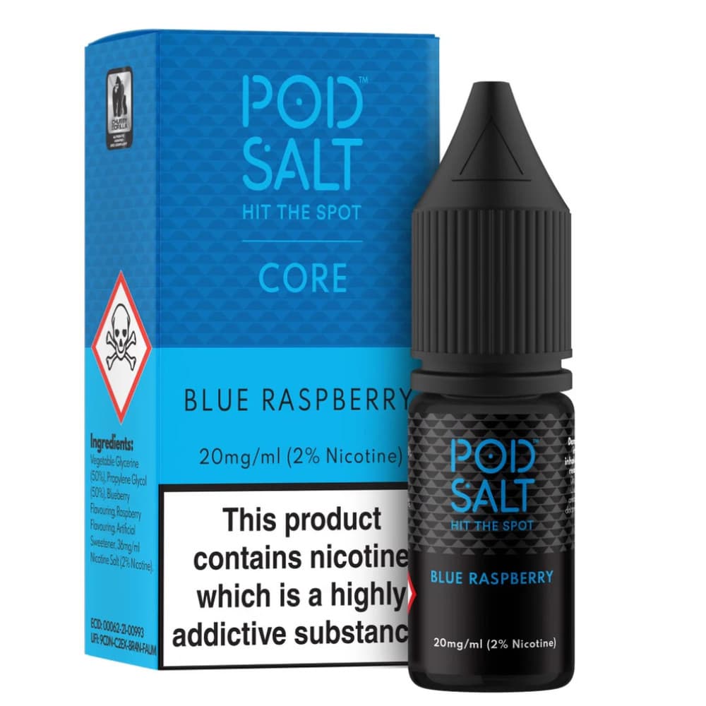  Blue Raspberry / 20mg Pod Salt Core Nic Salts e liquids 10ml