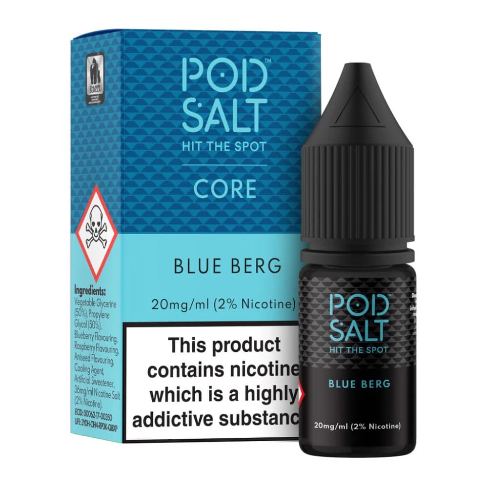  Blue Berg / 11mg Pod Salt Core Nic Salts e liquids 10ml