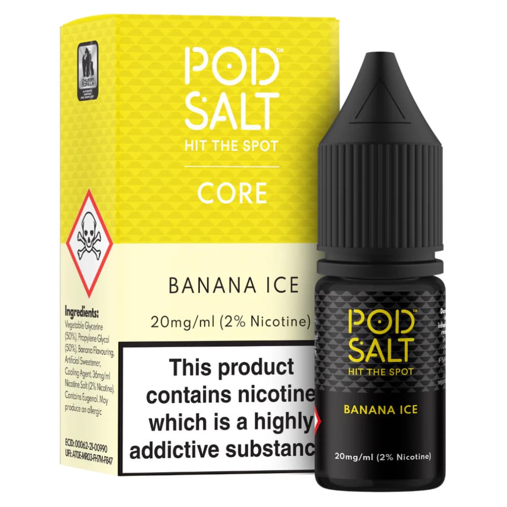  Banana Ice / 11mg Pod Salt Core Nic Salts e liquids 10ml