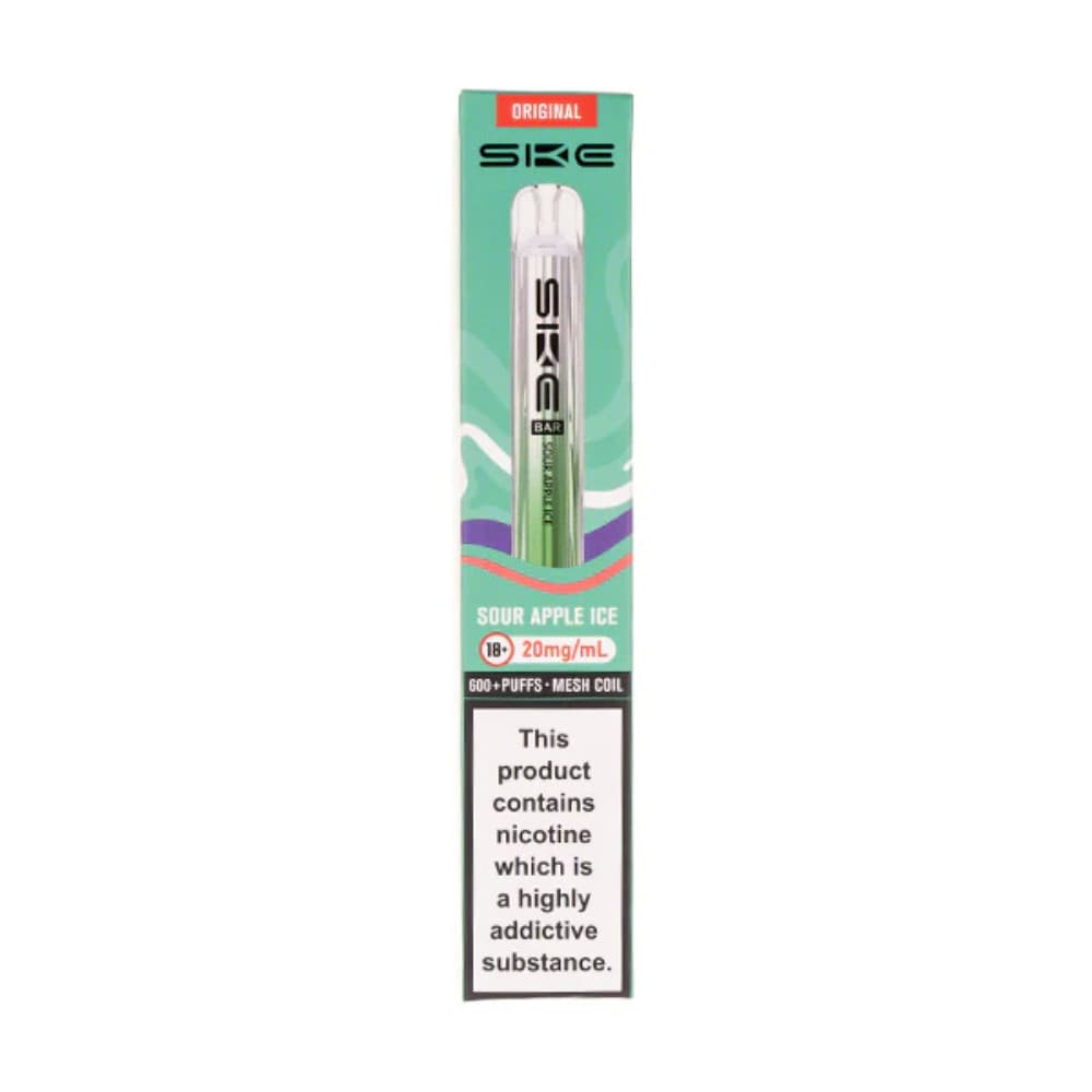  Sour Apple Ice Ske Crystal Original 600 Prefilled Vape Kit