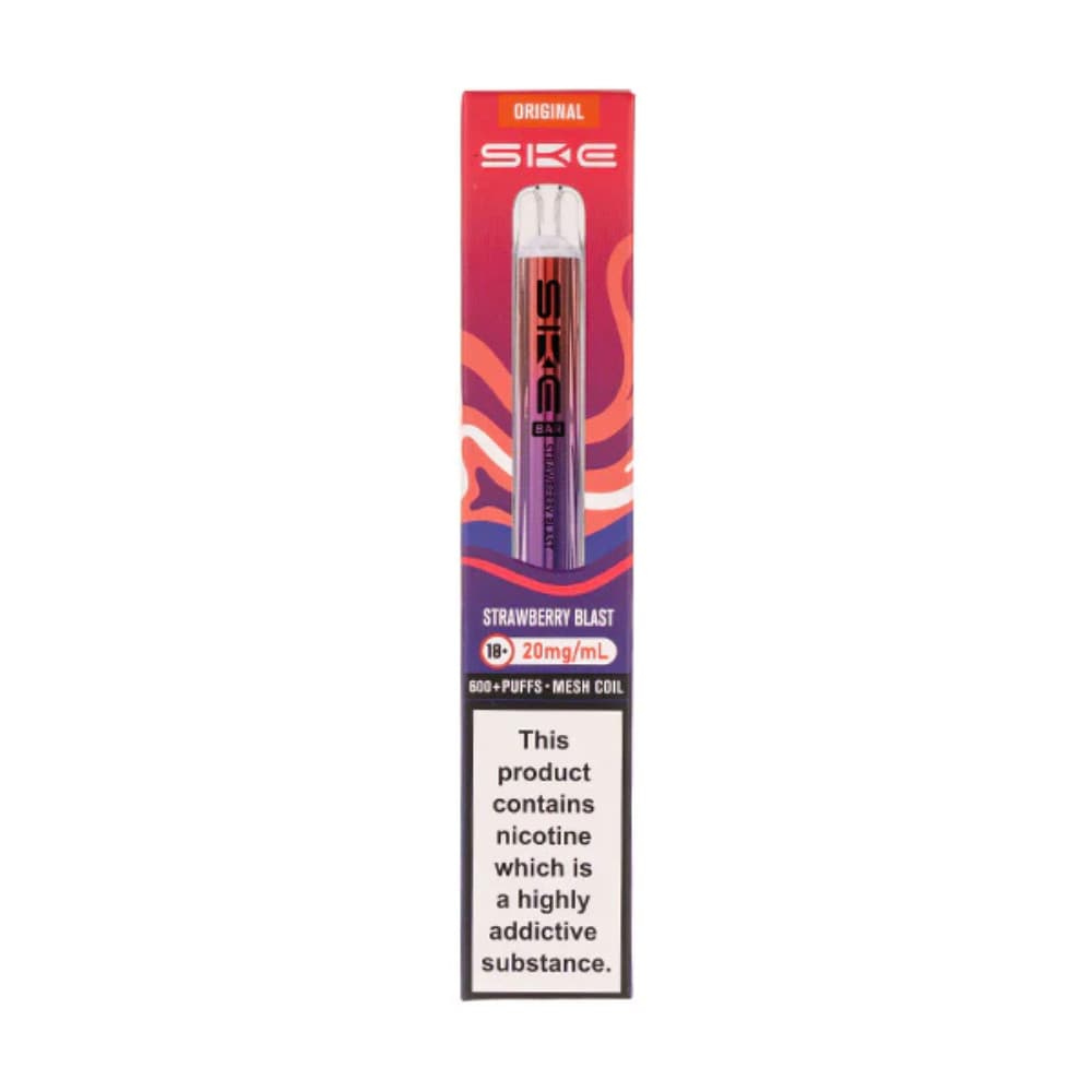  Strawberry Blast Ske Crystal Original 600 Prefilled Vape Kit