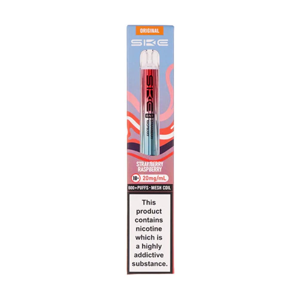  Strawberry Raspberry Ske Crystal Original 600 Prefilled Vape Kit