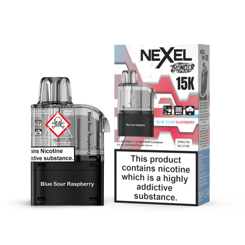  Blue Sour Raspberry Nexel Thunder 15k Pods