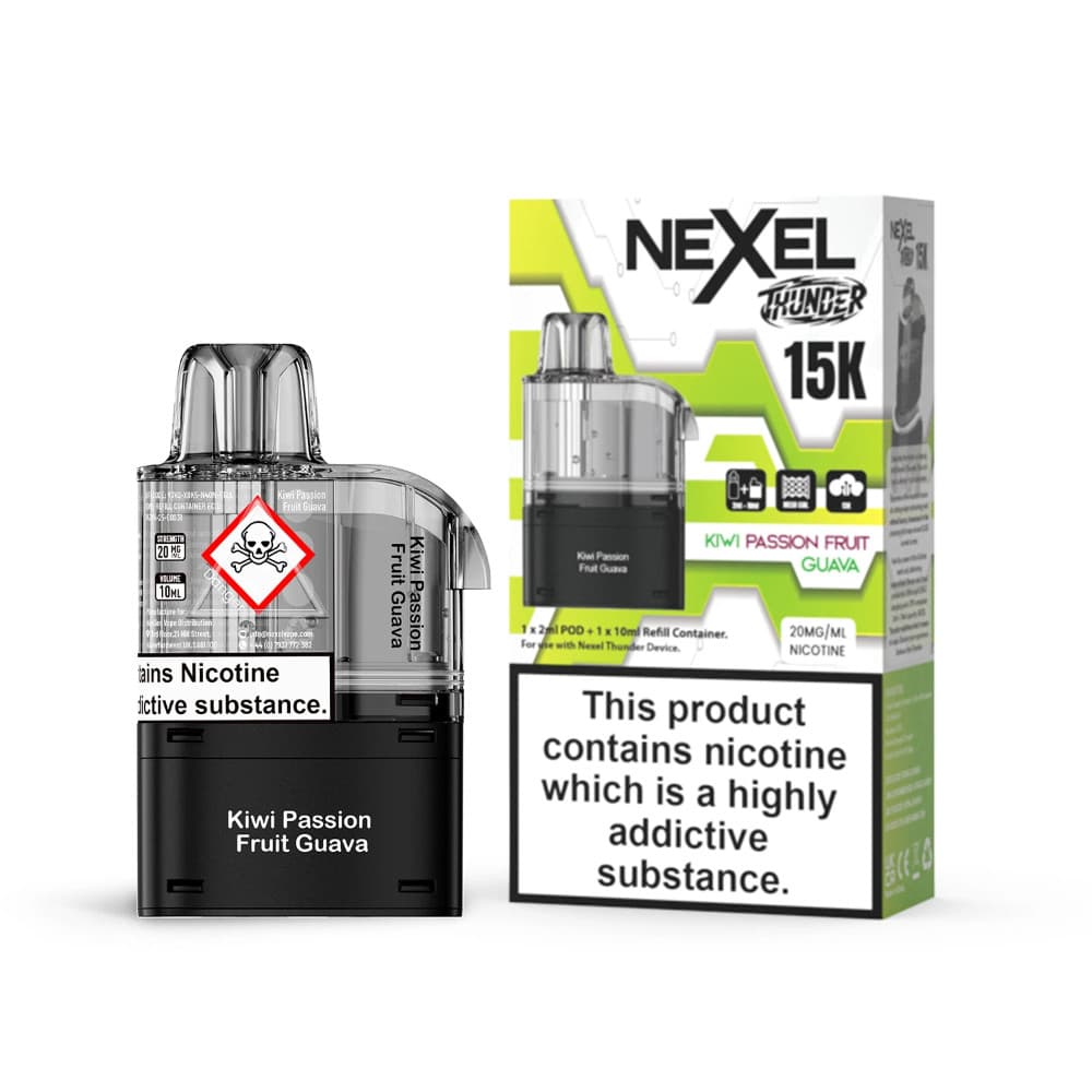 Kiwi Passionfruit Guava Nexel Thunder 15k Pods