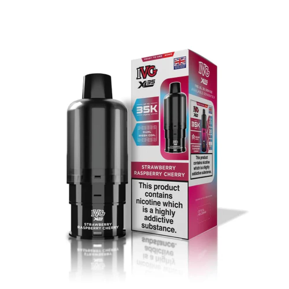  Strawberry Raspberry Cherry Ice IVG XL 35K Pods
