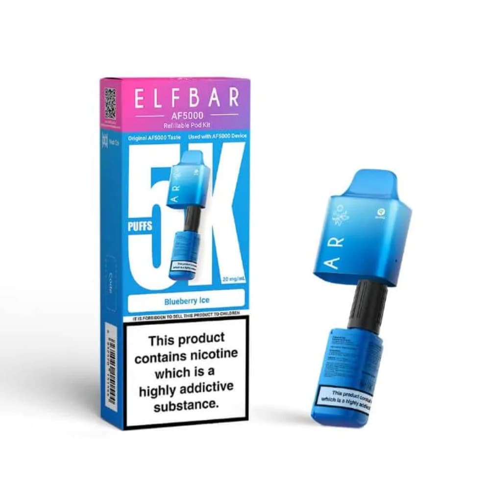  Blueberry Ice Elf bar AF5000 Pods