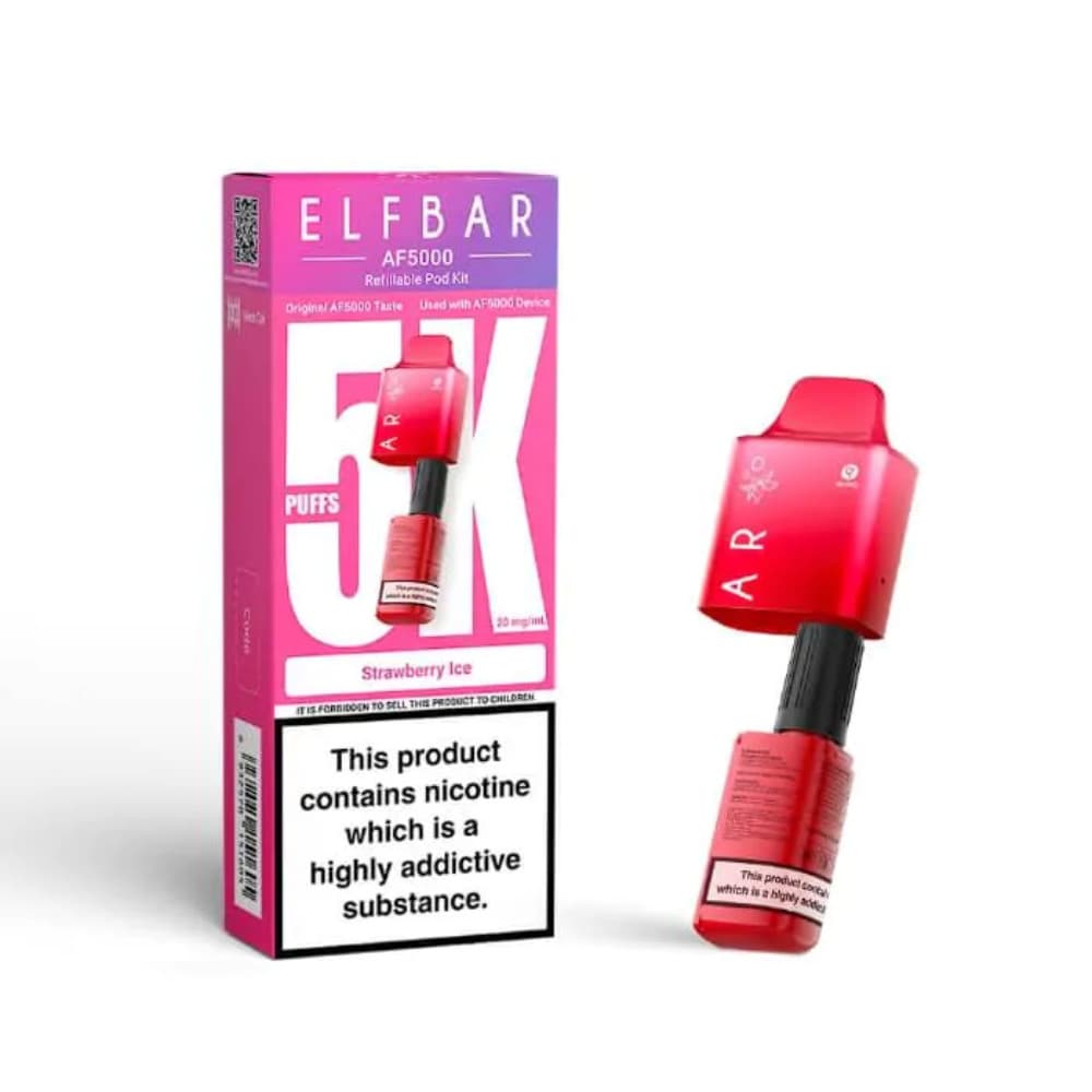  Strawberry Ice Elf bar AF5000 Pods