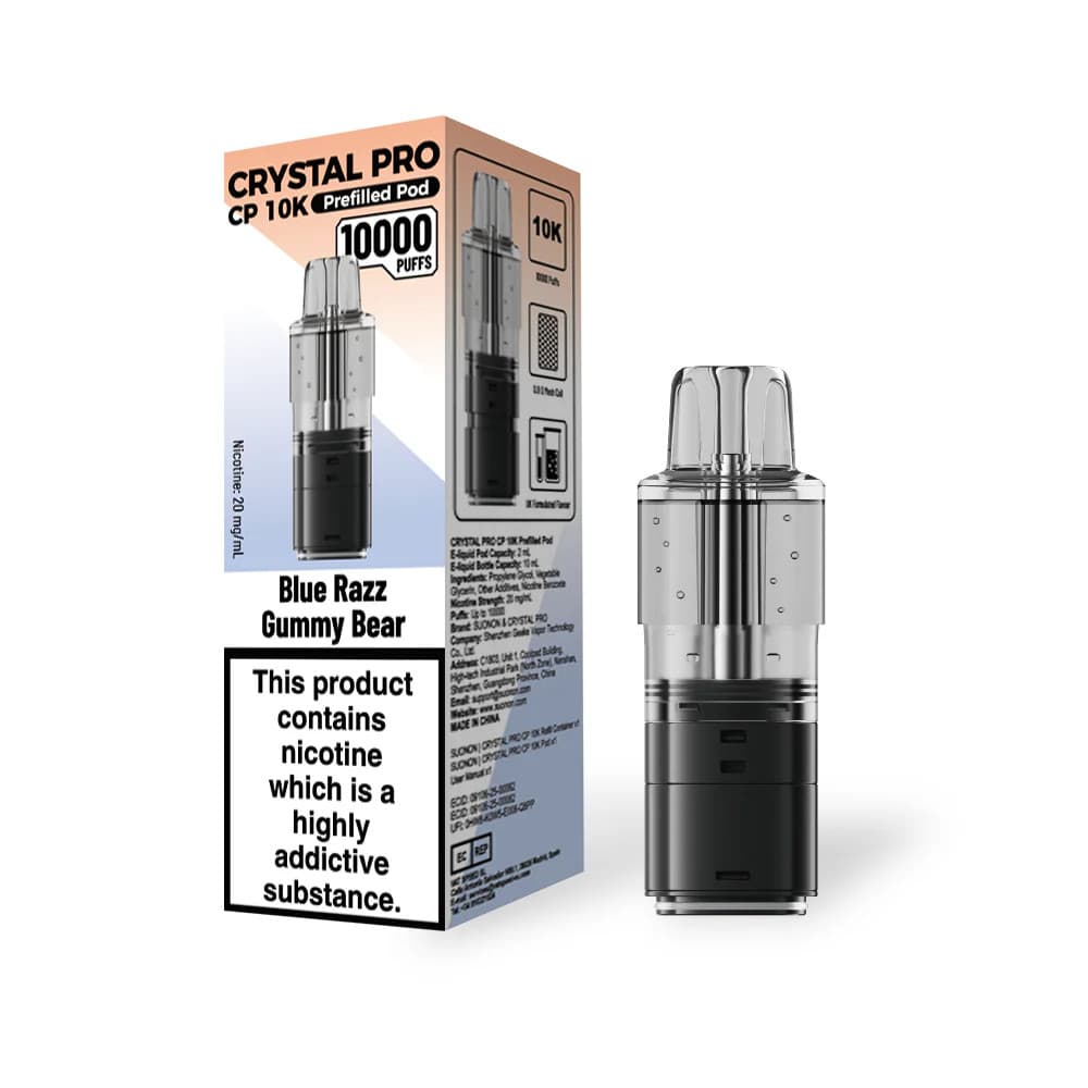  Blue Razz GB Crystal Pro CP 10k Pods