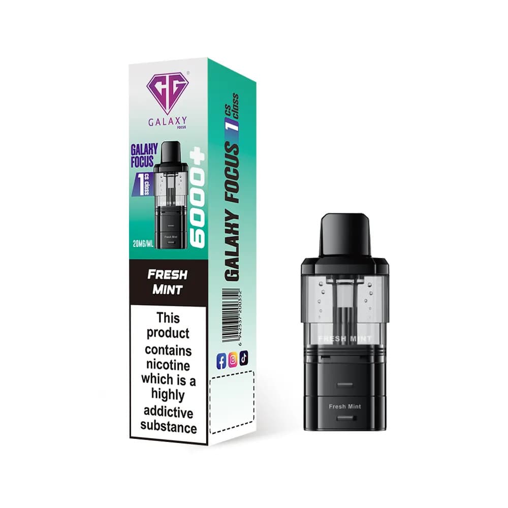  Fresh Mint Crystal Galaxy Focus 6k Refill Pods