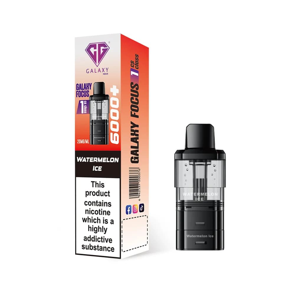  Watermelon Ice Crystal Galaxy Focus 6k Refill Pods