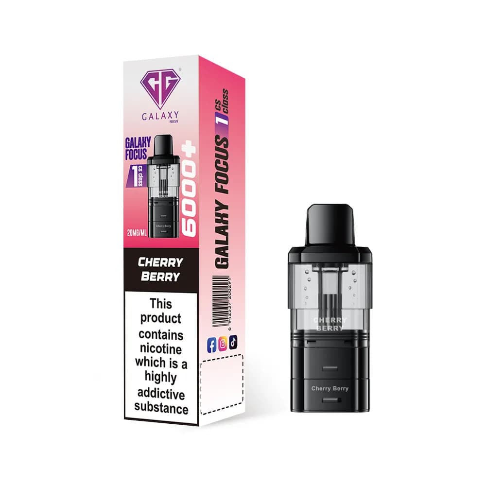  Cherry Berry Crystal Galaxy Focus 6k Refill Pods