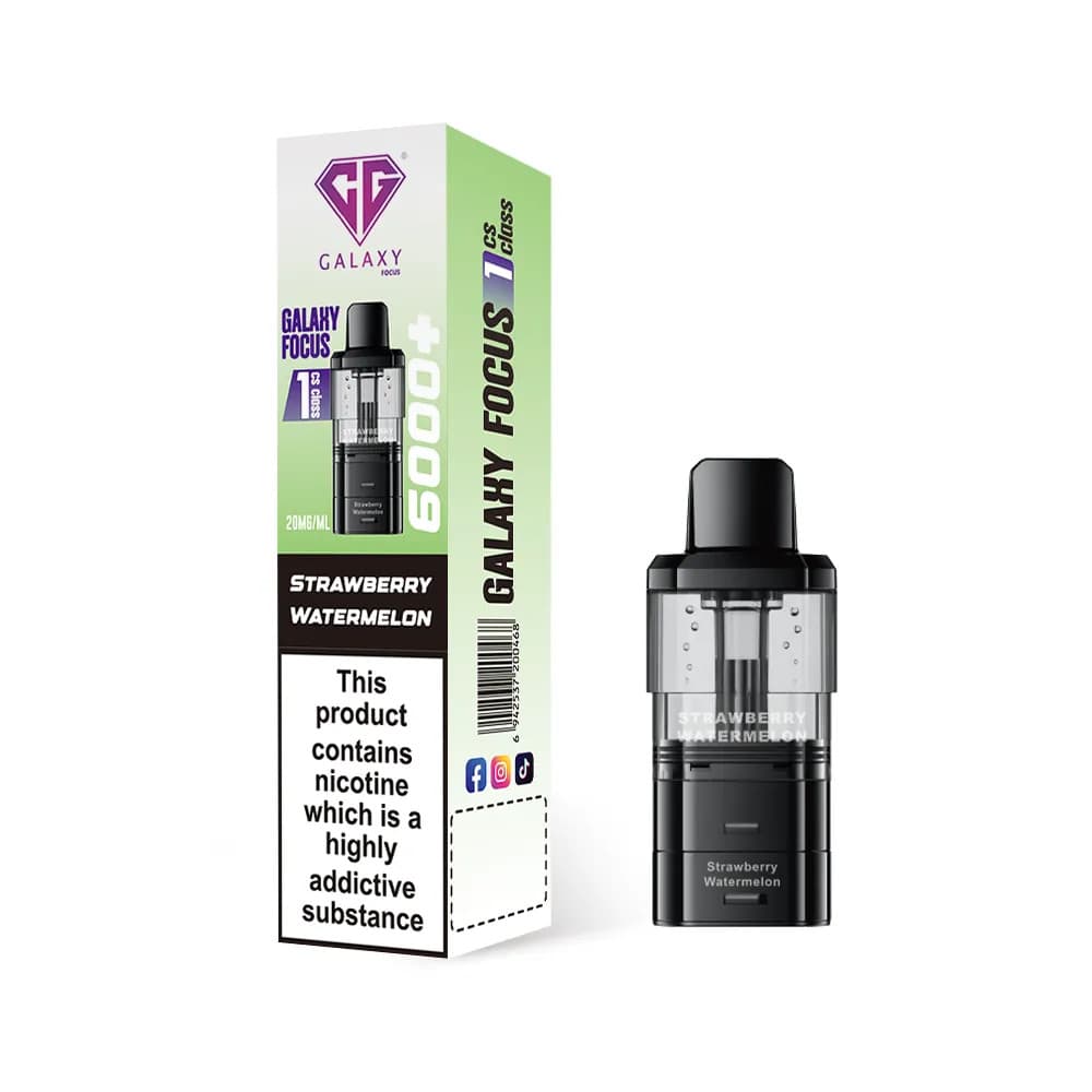  Strawberry Watermelon Crystal Galaxy Focus 6k Refill Pods