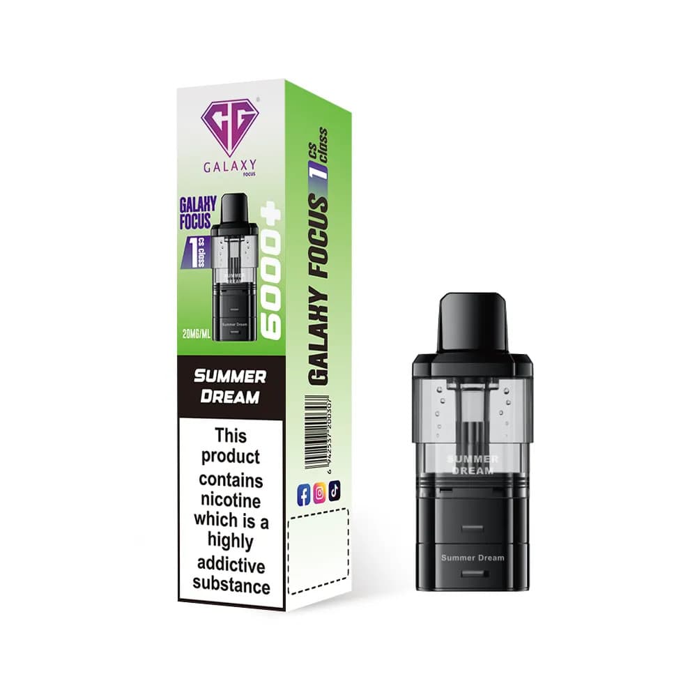  Summer Dream Crystal Galaxy Focus 6k Refill Pods