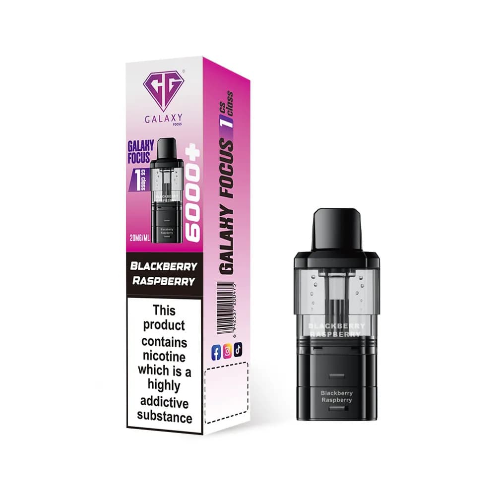  Blackberry Raspberry Crystal Galaxy Focus 6k Refill Pods