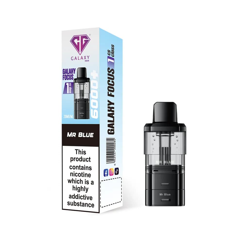  Mr Blue Crystal Galaxy Focus 6k Refill Pods