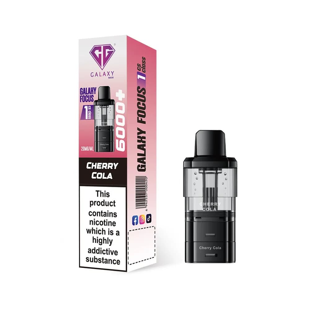  Cherry Cola Crystal Galaxy Focus 6k Refill Pods