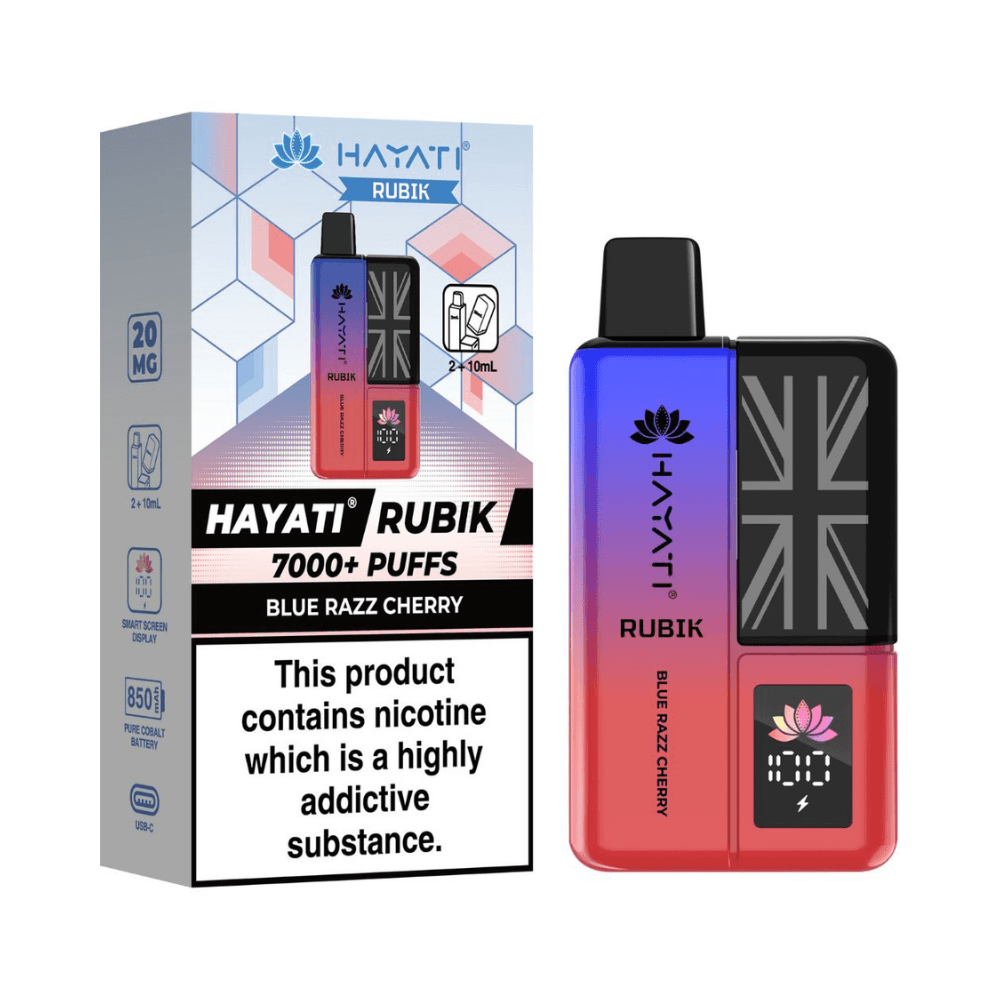  Blue Razz Cherry Hayati Rubik 7000 Prefilled Vape Kit