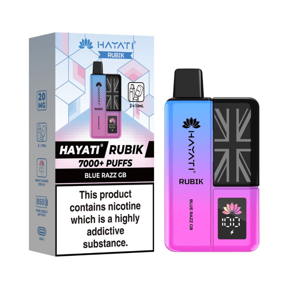  Blue Razz GB Hayati Rubik 7000 Prefilled Vape Kit