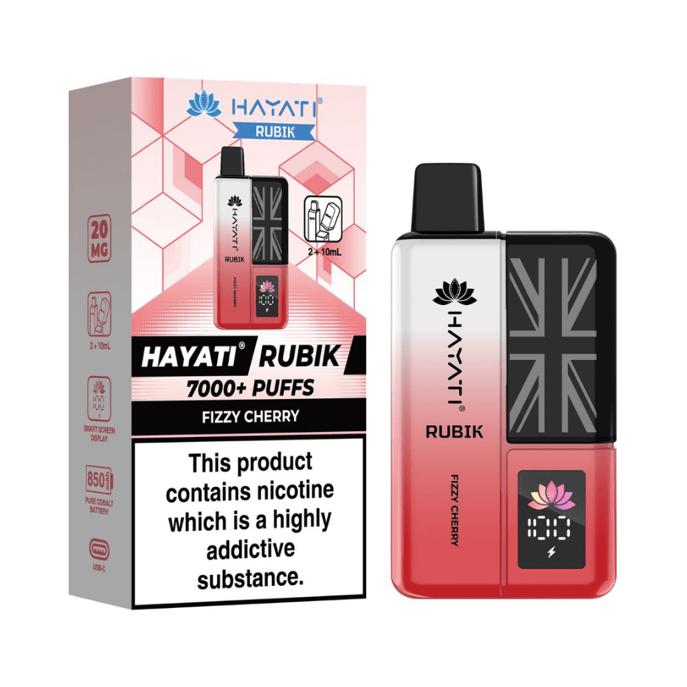  Fizzy Cherry Hayati Rubik 7000 Prefilled Vape Kit