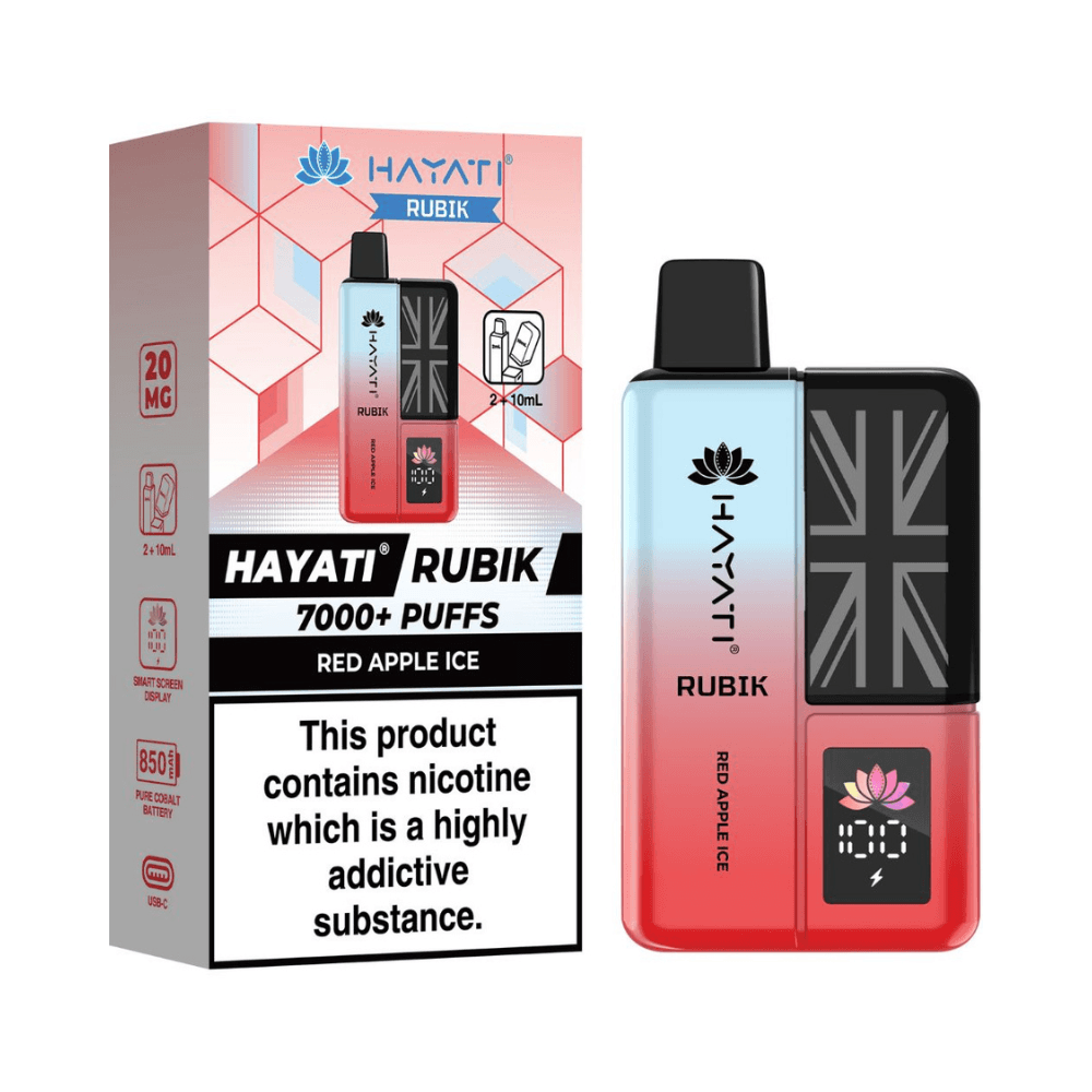  Red Apple Ice Hayati Rubik 7000 Prefilled Vape Kit